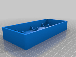 Horizontal Test Tube Holder Box 3d model