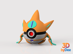 Deoxys Attack Form Poke Ball 3d model