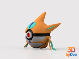 Deoxys Attack Form Poke Ball 3d model