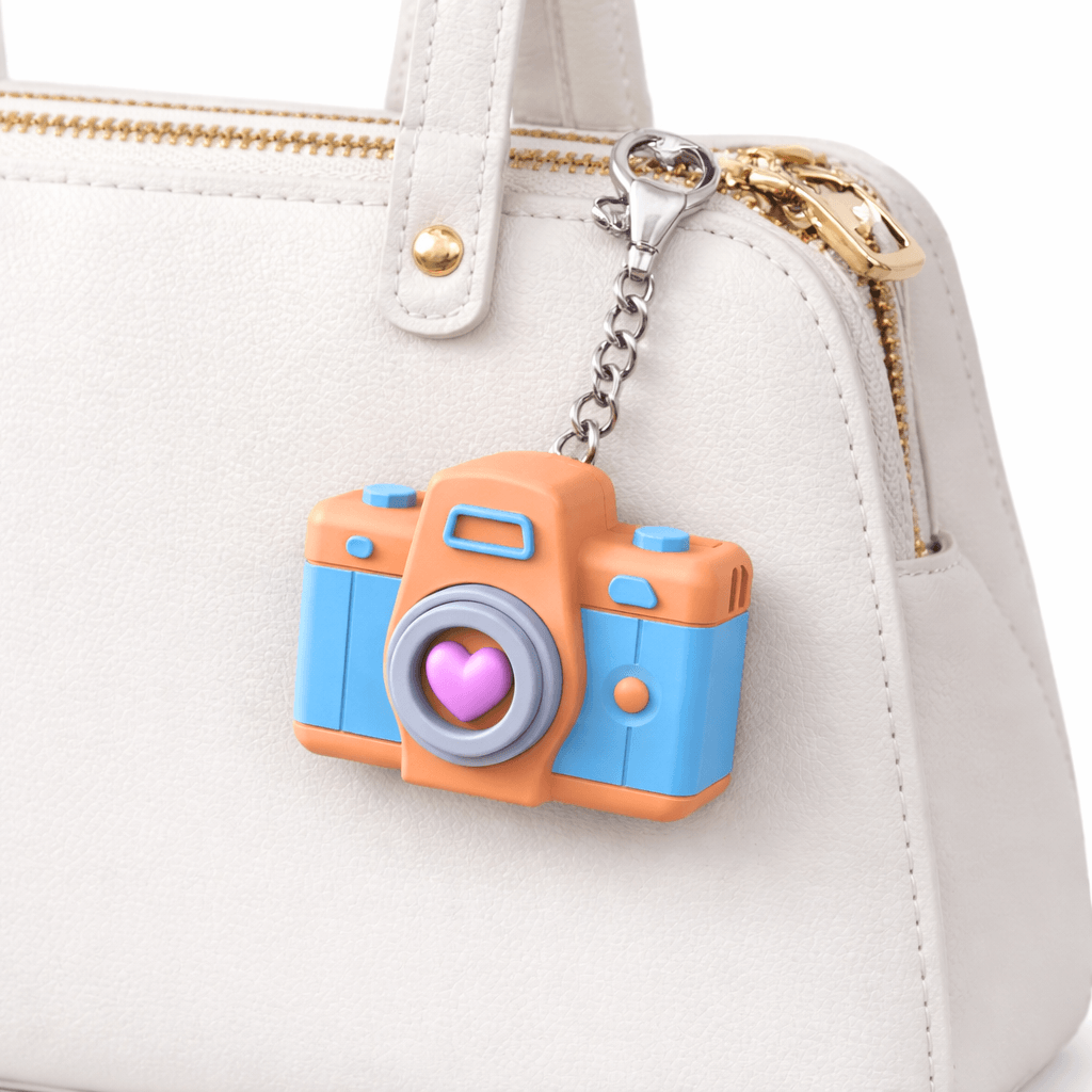 Camera Photo Frame Keychain | Custom Picture Keyring | Instax Mini Fidget Cam 3d model