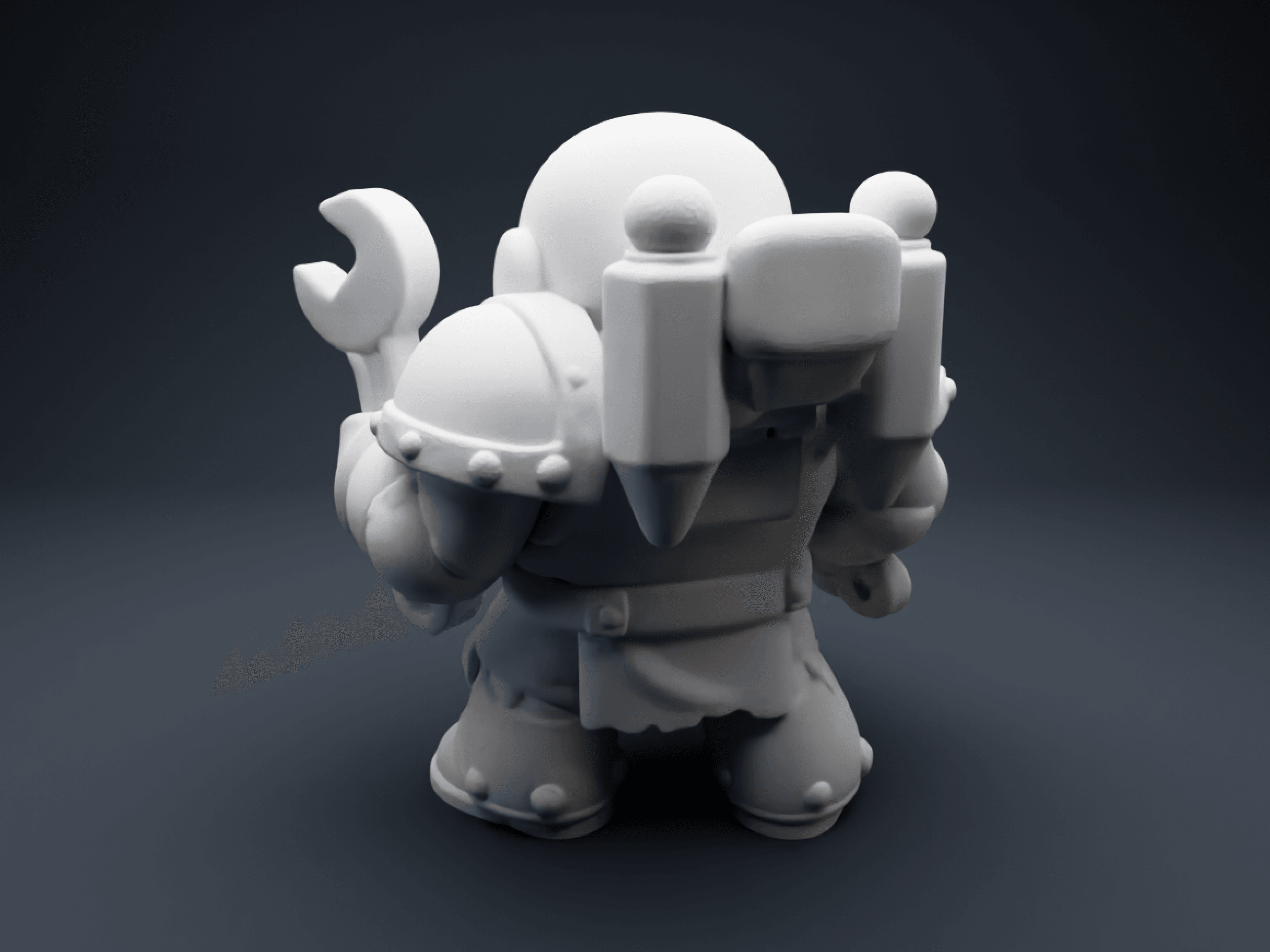 Engineer Mechsmith – Chibi Tech Support Miniature 3d model