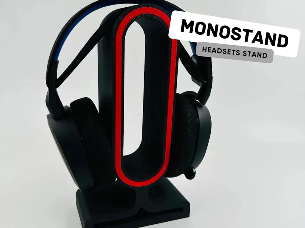 Monostand * Headsets Stand 3d model