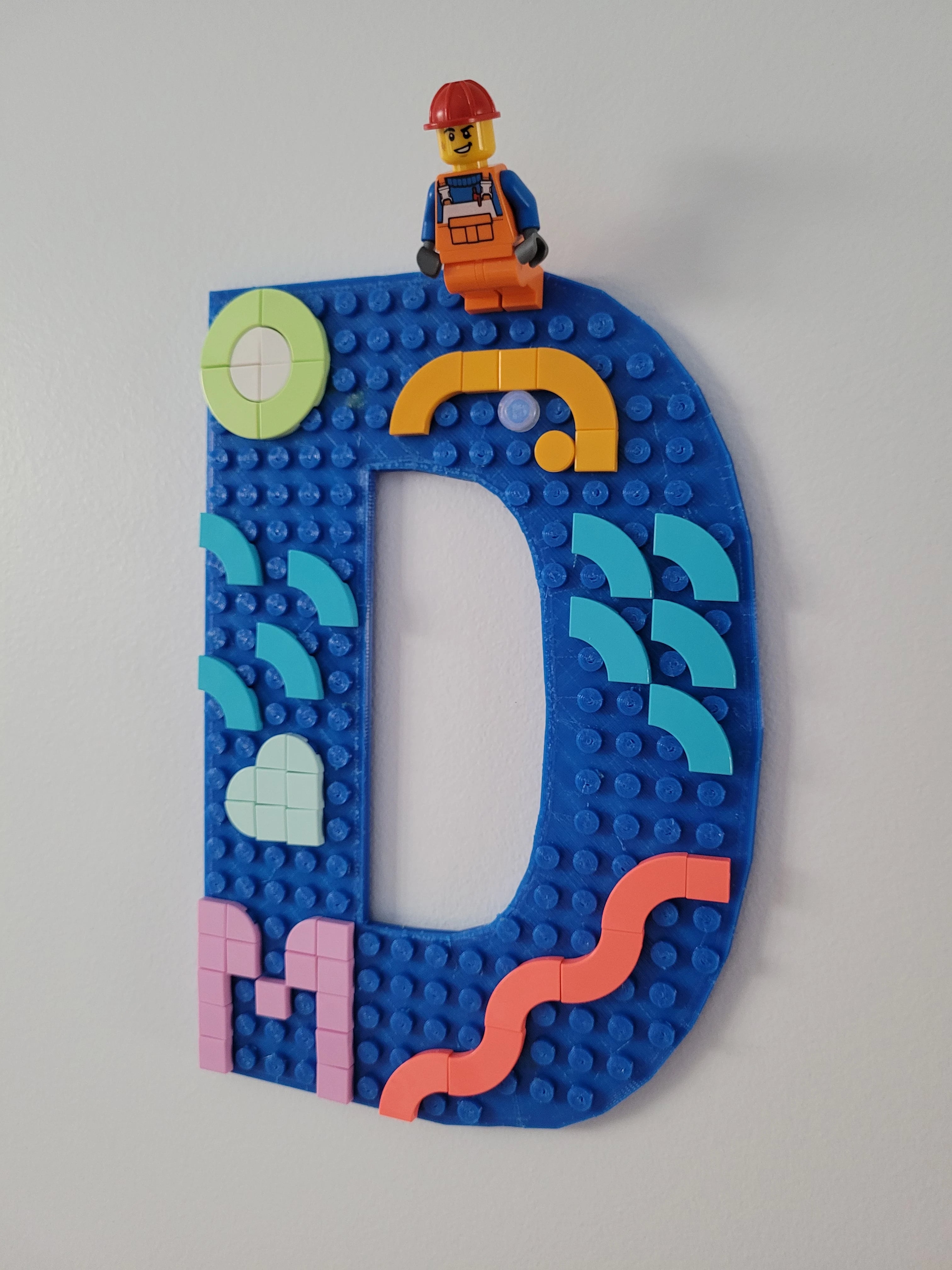 Building Block base plate Letters 3d model