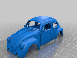 Beetle complete with engine 3d model