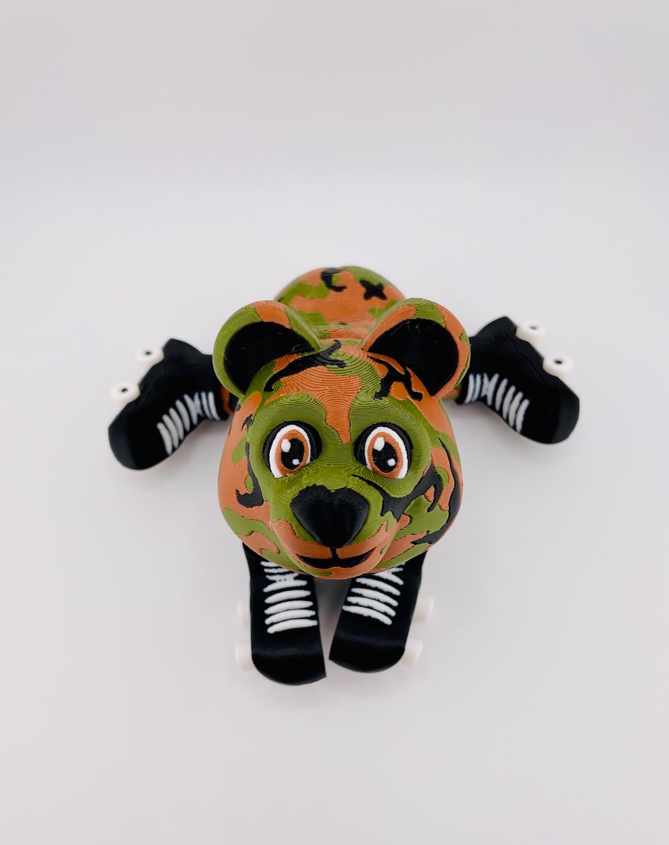 Camo Bears on Skates 3d model