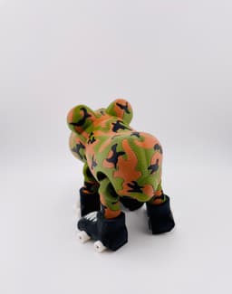 Camo Bears on Skates 3d model