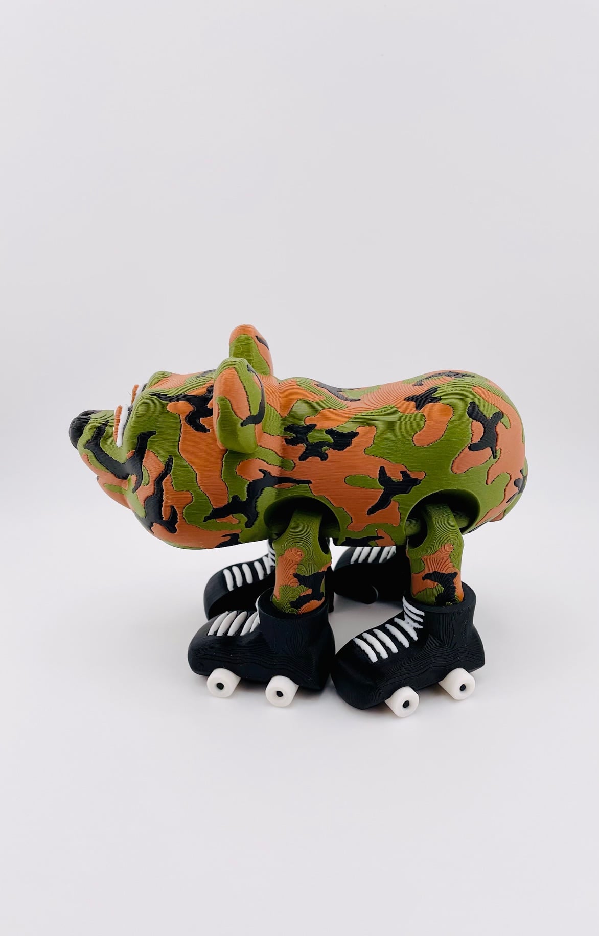 Camo Bears on Skates 3d model