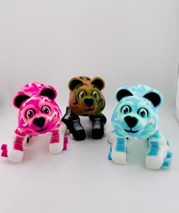 Camo Bears on Skates 3d model