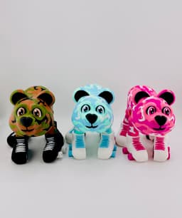 Camo Bears on Skates 3d model