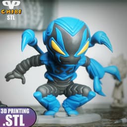 Blue Beetle Chibi STL for 3D Printing ChibiSTL 3DXM 3d model