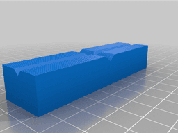 3" Bench Vise Magnetic Soft Jaws Multi-Grooved 3d model