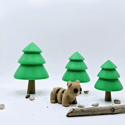 Flexi Baby Bear 3d model