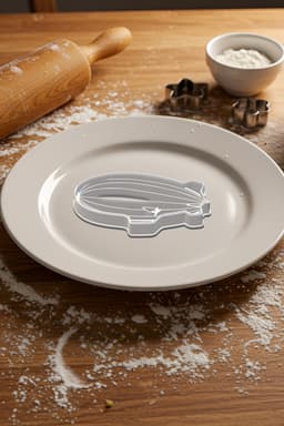 Zeppelin Cookie Cutter, Biscuit Cutter 3d model