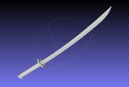 Demon Slayer Giyu Katana 3d model