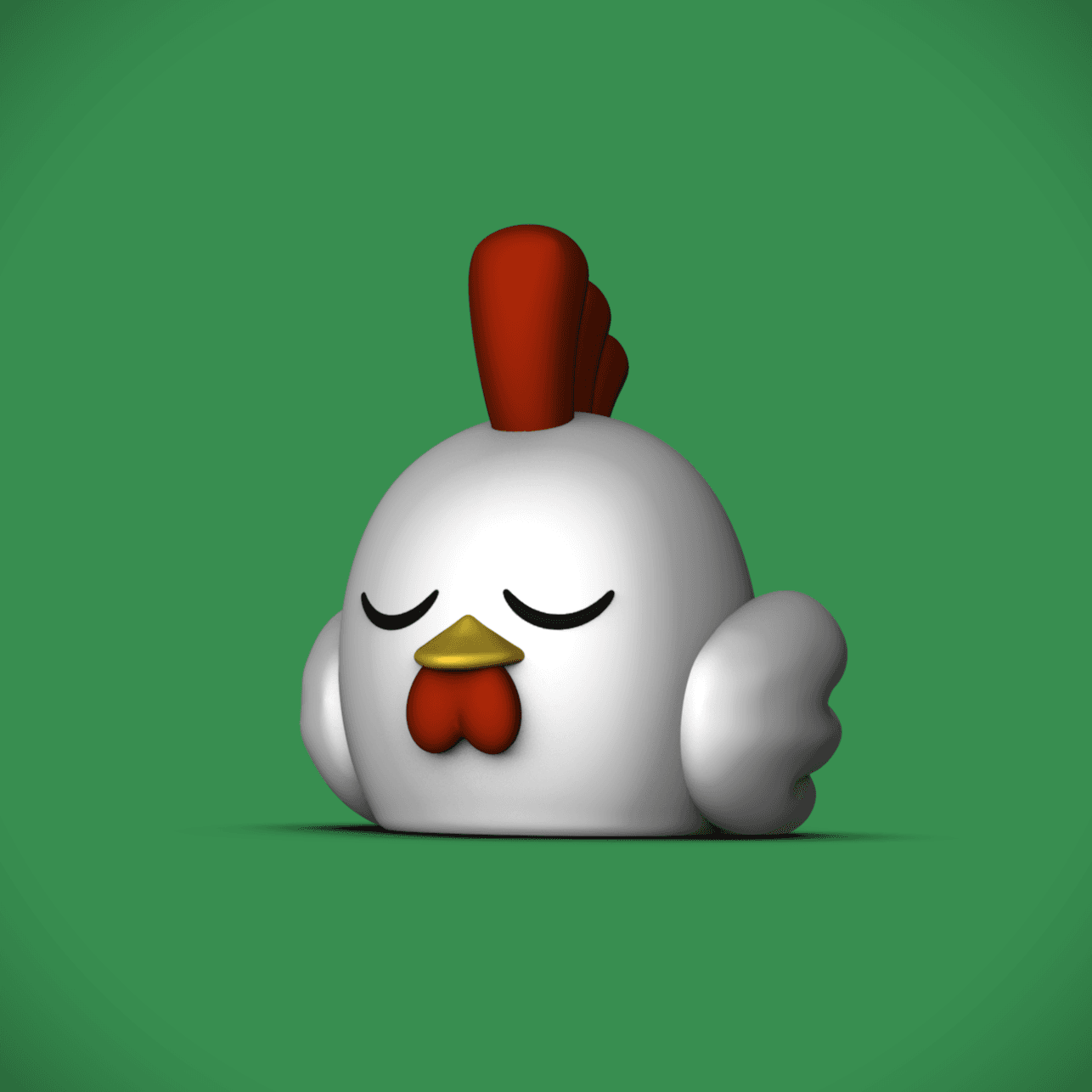 Chikipi Sleeping (+MMU 3mf) -Palworld Fanart 3d model