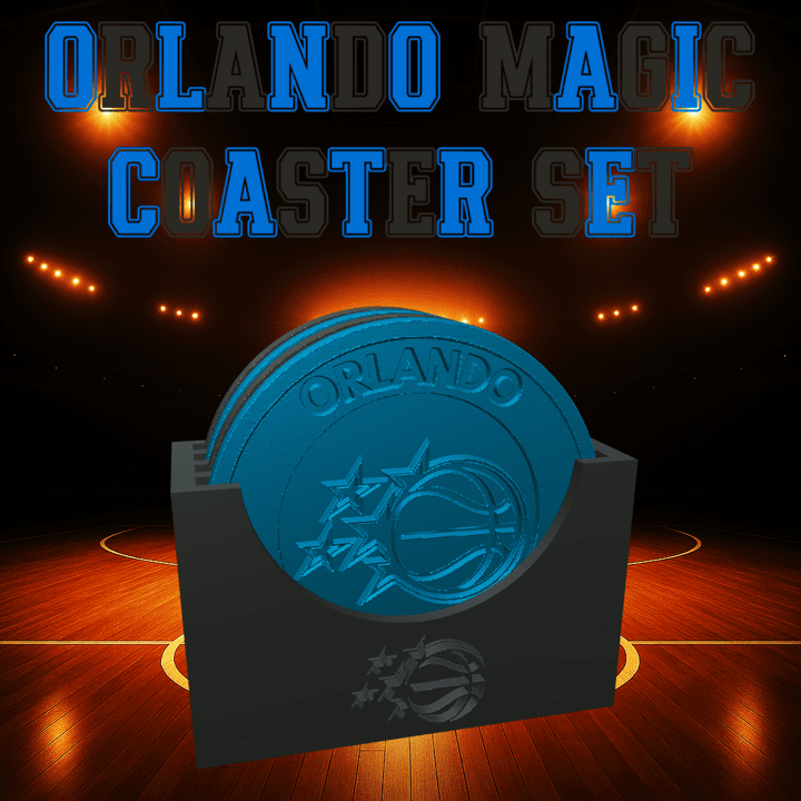 Orlando Magic Coaster Set (NBA) 3d model