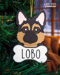 GERMAN SHEPHERD KEYCHAIN SET 3d model