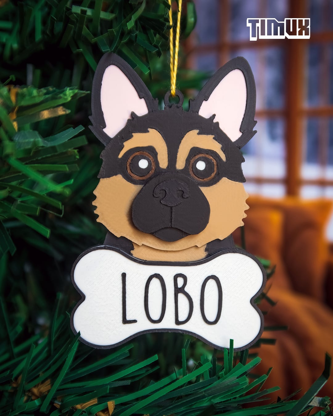 GERMAN SHEPHERD KEYCHAIN SET 3d model