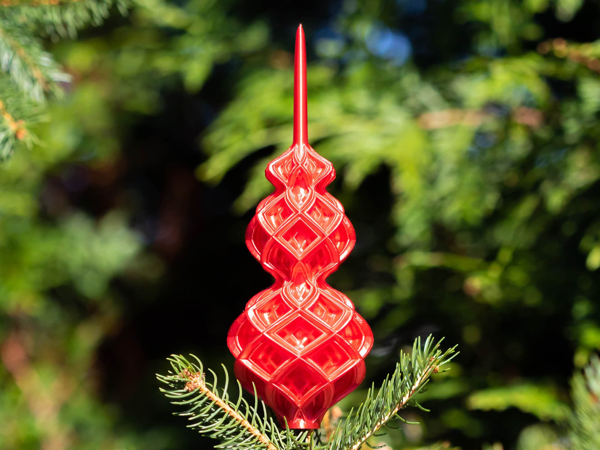 Closed Lattice Christmas Topper 3d model