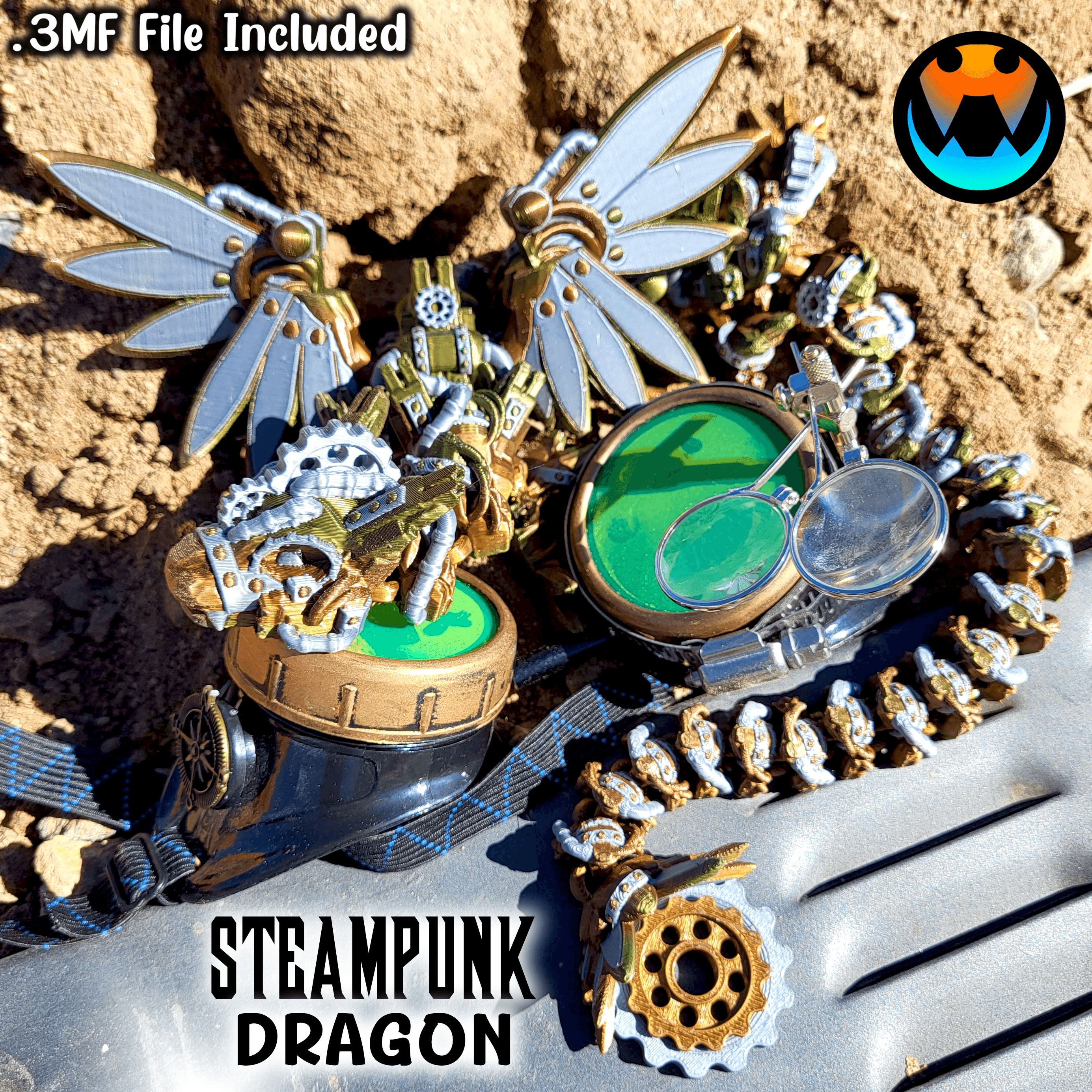 Steampunk Dragon 3d model