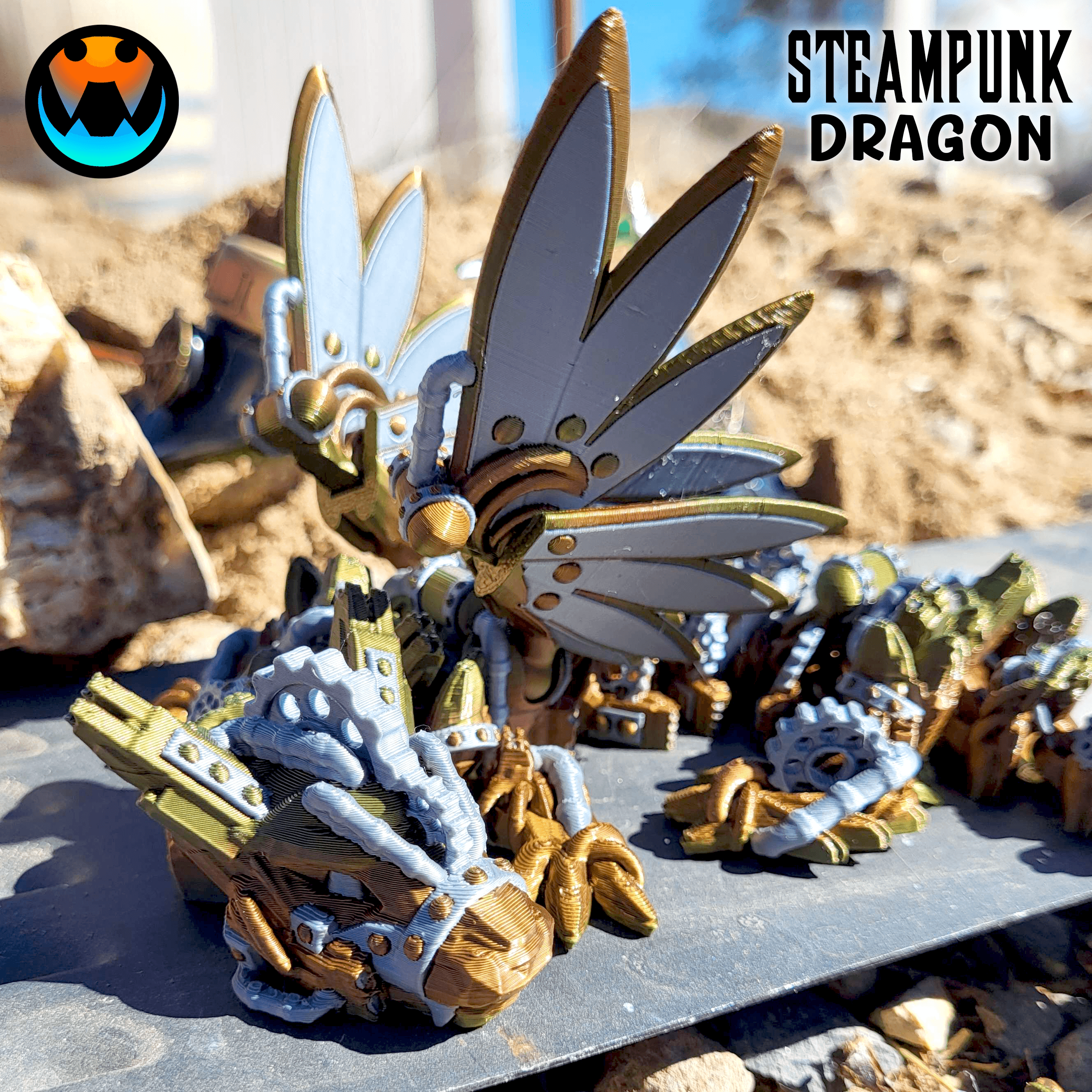 Steampunk Dragon 3d model