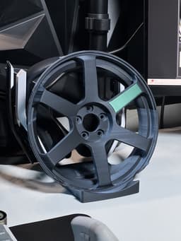TE37v2 Wheel Controller and Headset Stand 3d model