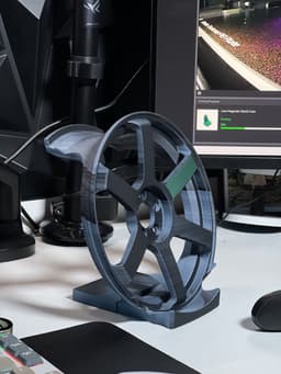 TE37v2 Wheel Controller and Headset Stand 3d model