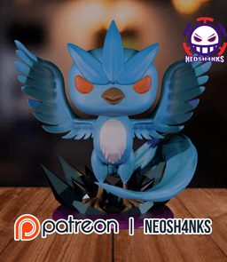 Articuno Funko style 3d model