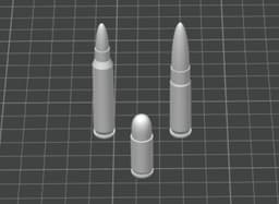 PIP 300 BLK Ammo- functioning 3DP ammo 3d model