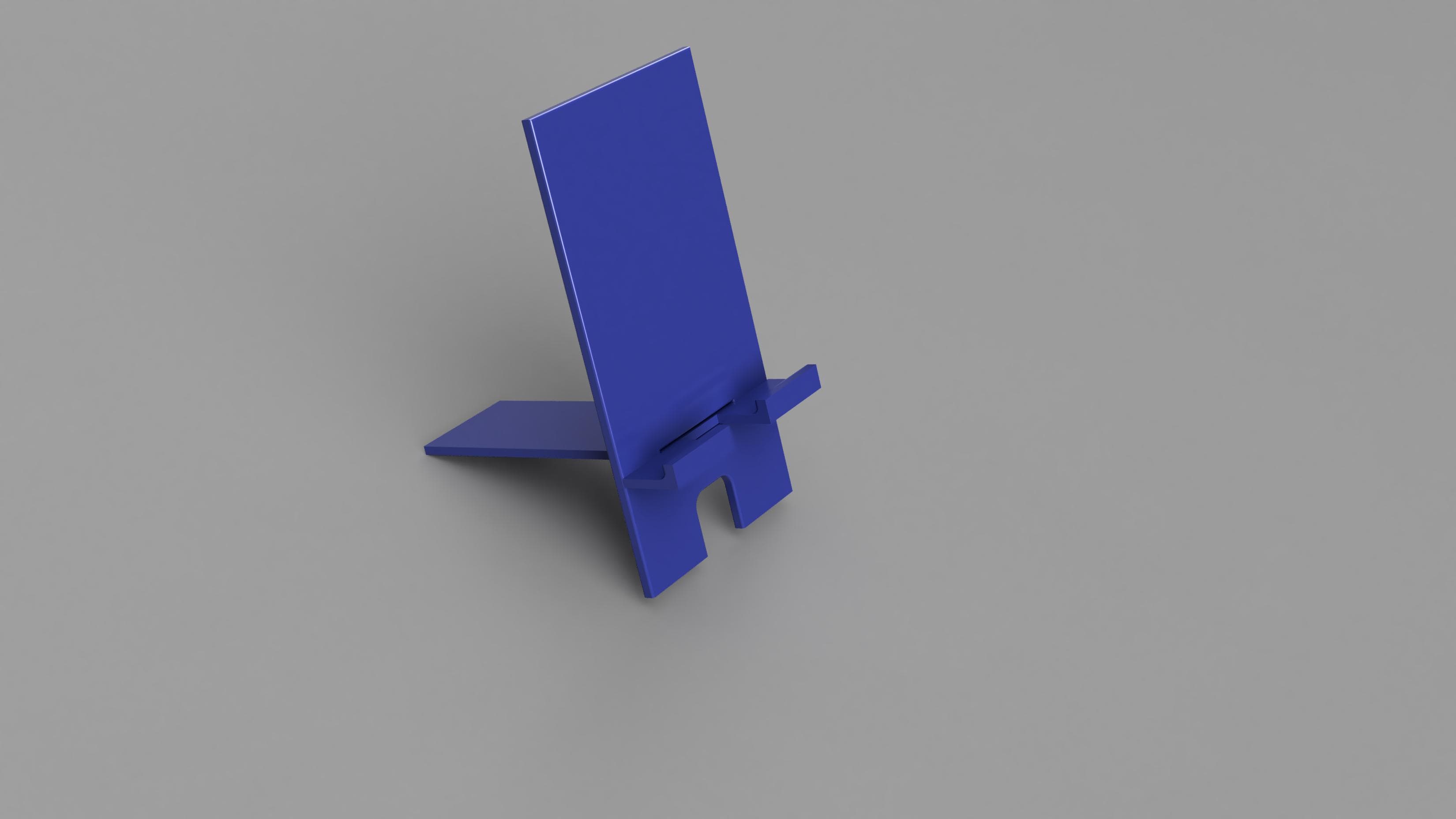 Simple Mobile Phone Stand 3d model