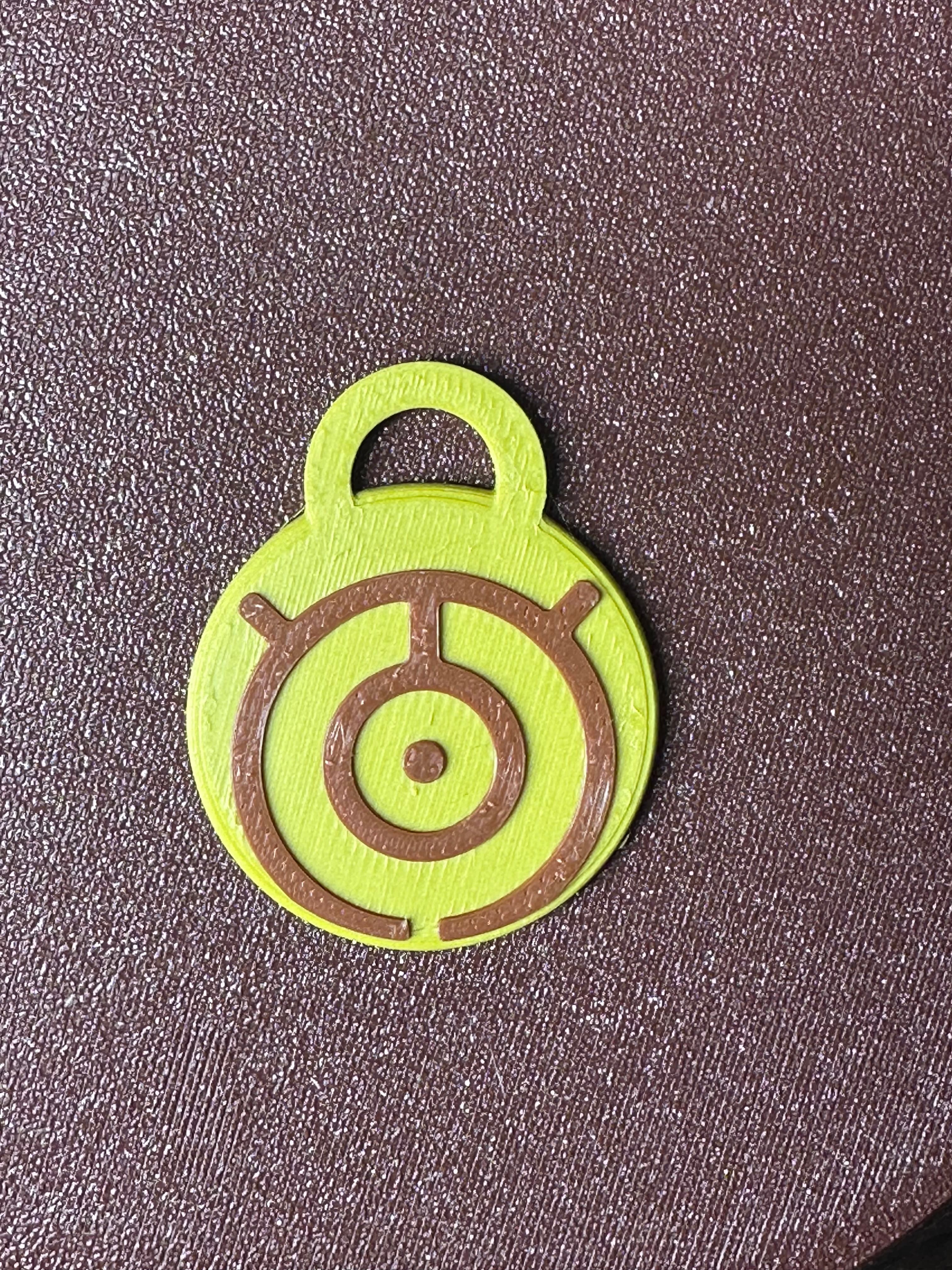 POKEMON UNOWN MMU KEYCHAIN OR BAG PULL āMā 3d model
