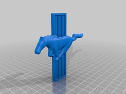 Mustang Pony Emblem 3d model