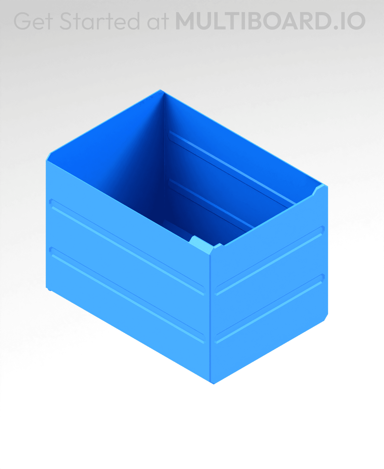 3x3x4 LU - MultiBin Simple Drawer 3d model