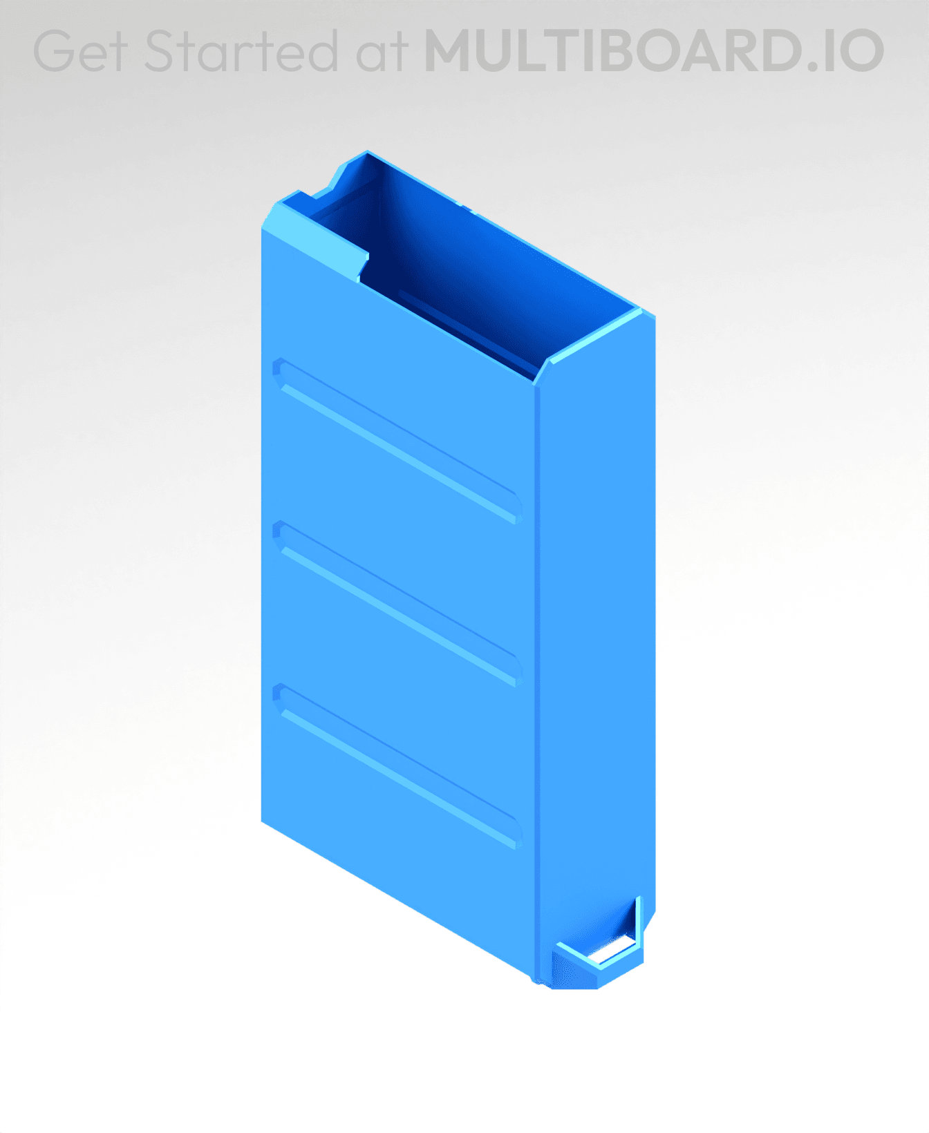 1x4x2 LU - MultiBin Simple Drawer 3d model