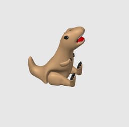 T-Rex Costume Mini Keychain 3d model