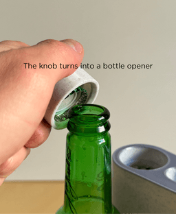 Toaster Coaster, coaster set, bottle opener, straw dispenser. 3d model