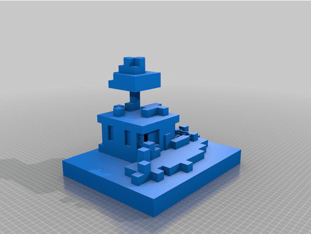 Minecraft First Night 3d model