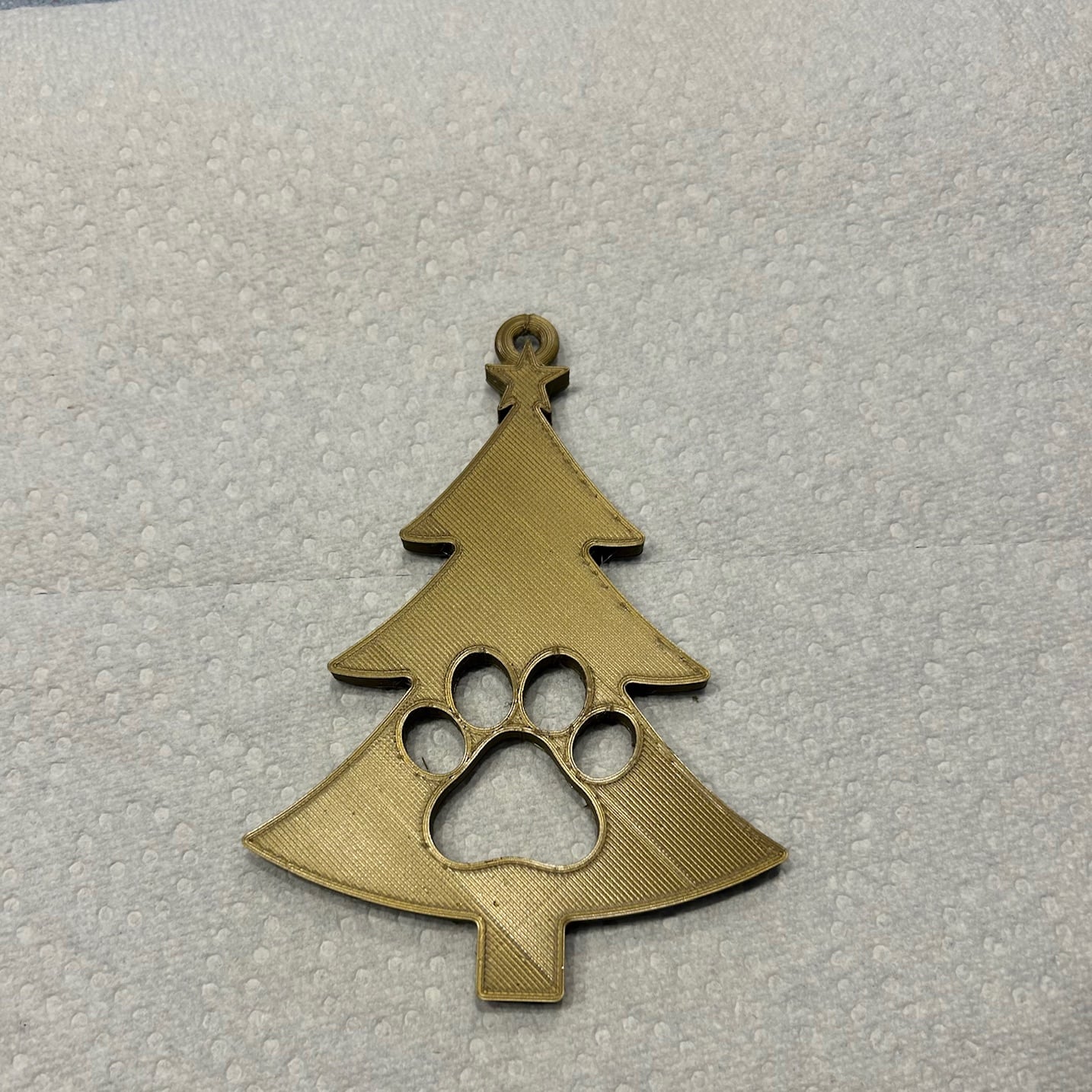 Dog Paw Christmas Tree Ornament 3d model