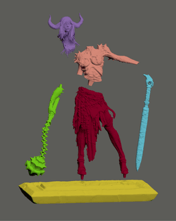 Demon Woman - 75mm 3d model