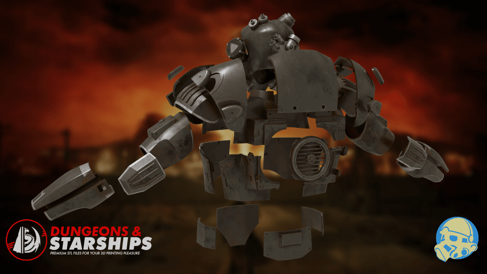 Advanced Power Armour - Fallout 3d model