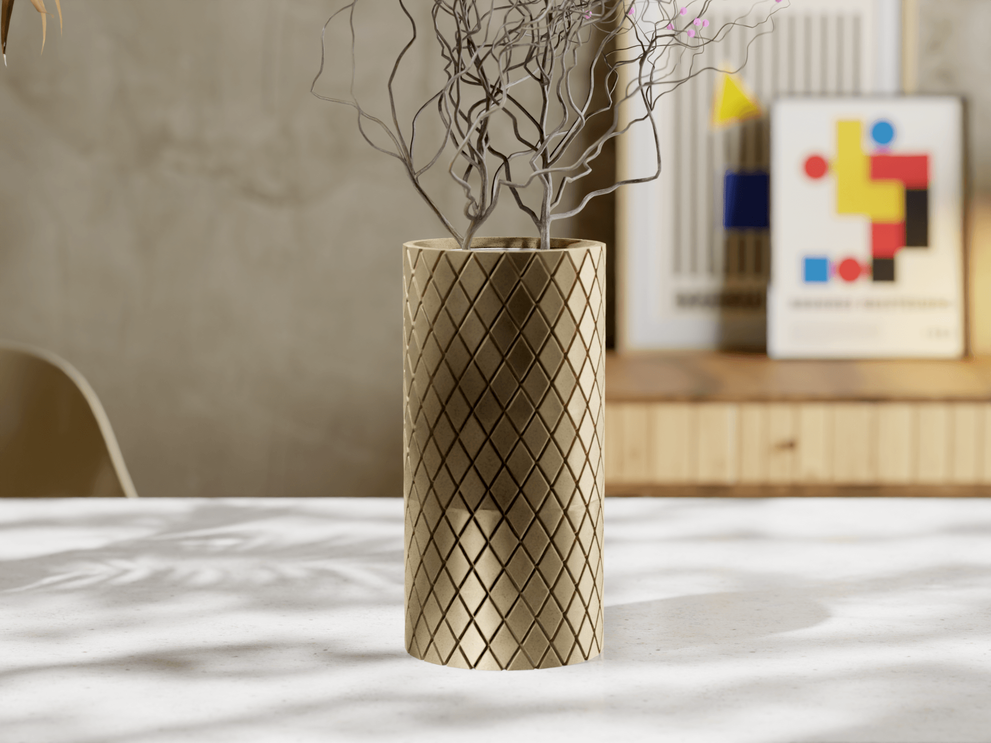 Tessel - Modular Planter 3d model