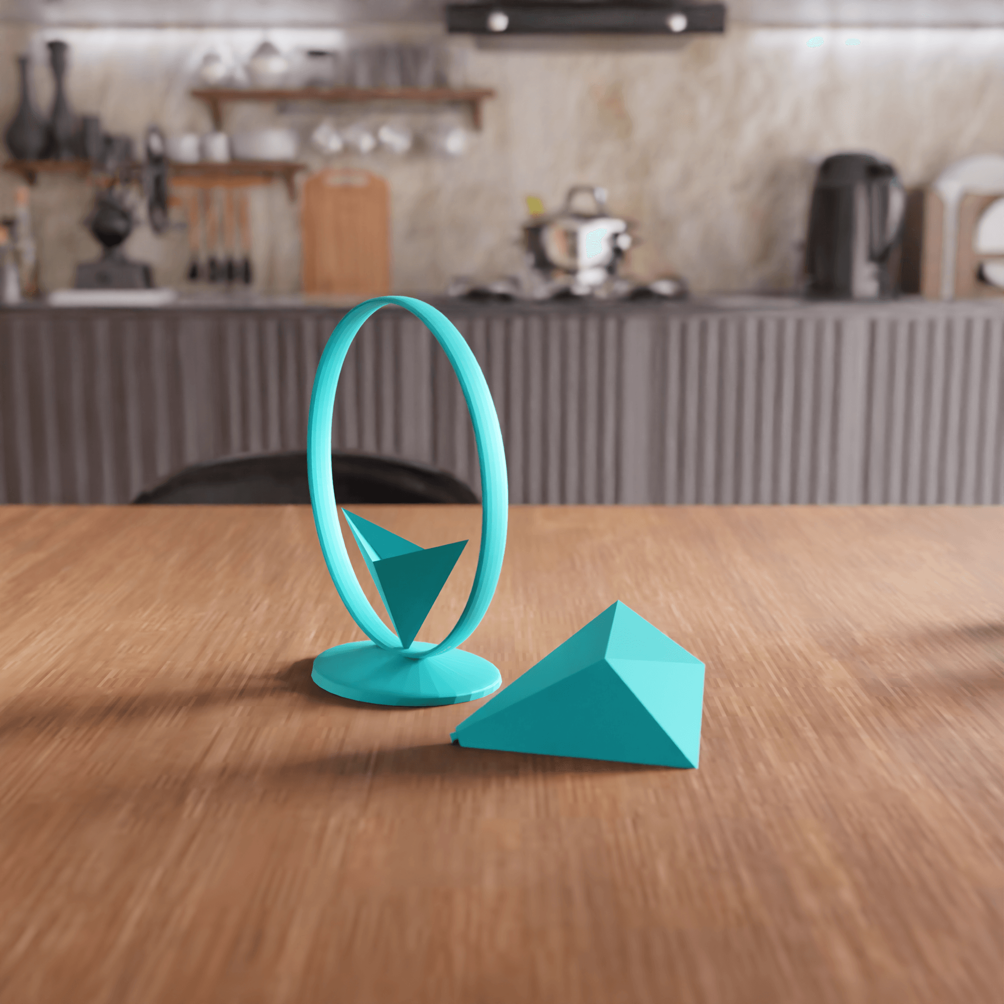 Ethereum Crypto Low-Poly Desktop Statue 3d model