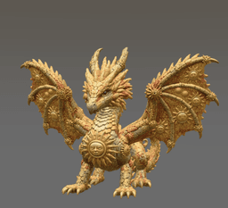 Sunfire Celestial Dragon STL File for 3D Print 3d model
