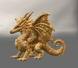 Sunfire Celestial Dragon STL File for 3D Print 3d model