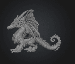 Sunfire Celestial Dragon STL File for 3D Print 3d model