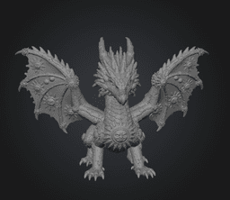 Sunfire Celestial Dragon STL File for 3D Print 3d model