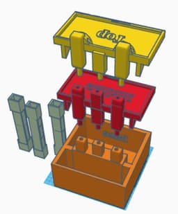 Bathroom Cell Phone Magazine Stand 3d model