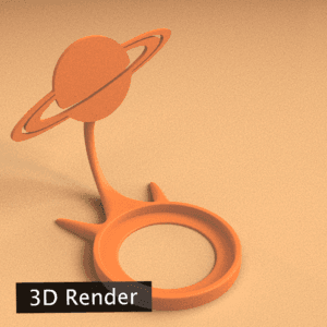 Space Saturn 3d model