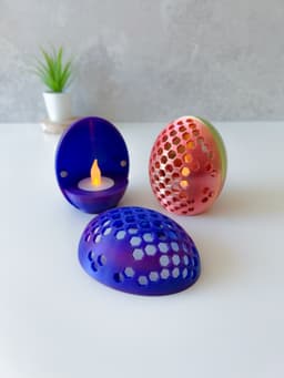 Egg tealight holder 3d model