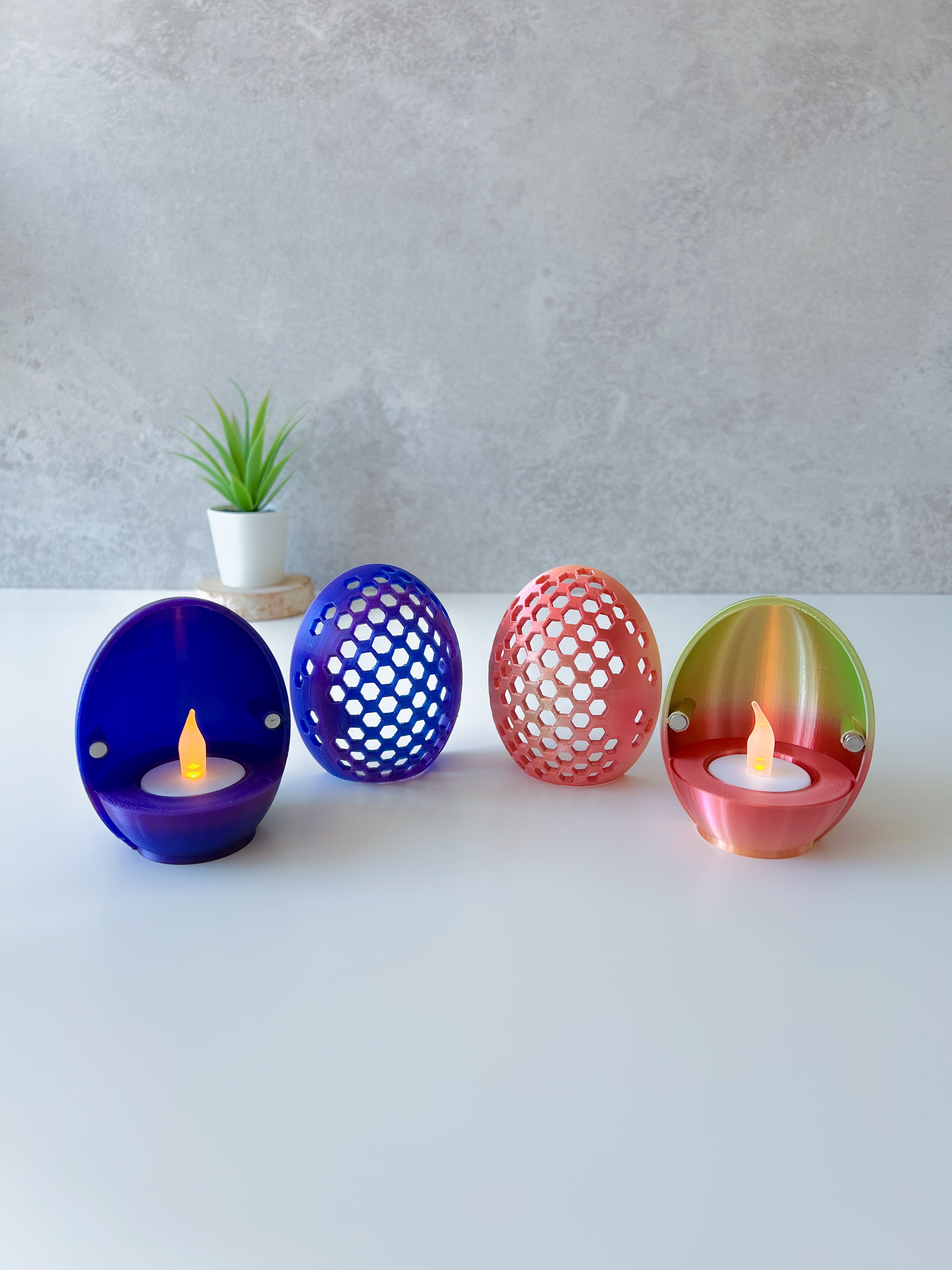 Egg tealight holder 3d model